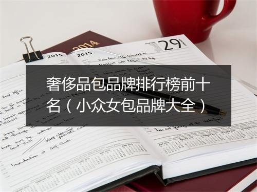奢侈品包品牌排行榜前十名（小众女包品牌大全）