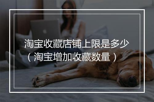 淘宝收藏店铺上限是多少（淘宝增加收藏数量）