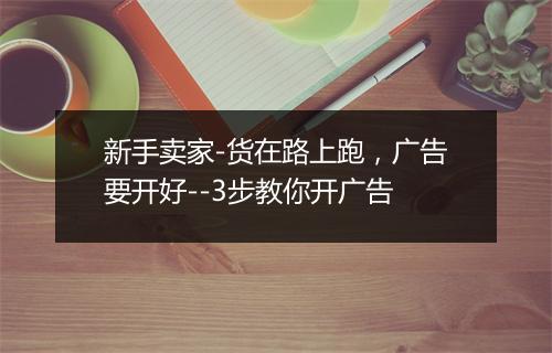新手卖家-货在路上跑，广告要开好--3步教你开广告
