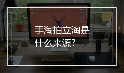 手淘拍立淘是什么来源?