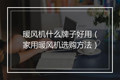 暖风机什么牌子好用（家用暖风机选购方法）
