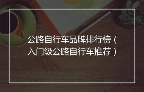 公路自行车品牌排行榜（入门级公路自行车推荐）