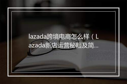 lazada跨境电商怎么样（Lazada新店运营秘籍及简介）
