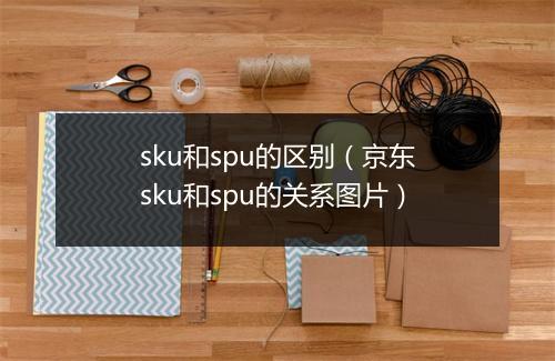 sku和spu的区别（京东sku和spu的关系图片）