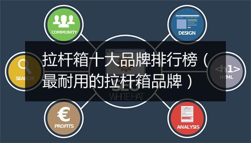 拉杆箱十大品牌排行榜（最耐用的拉杆箱品牌）