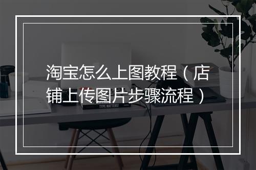 淘宝怎么上图教程（店铺上传图片步骤流程）