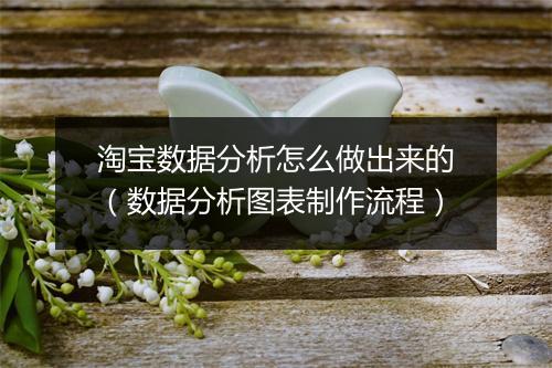 淘宝数据分析怎么做出来的（数据分析图表制作流程）