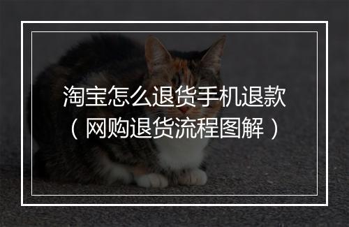 淘宝怎么退货手机退款（网购退货流程图解）