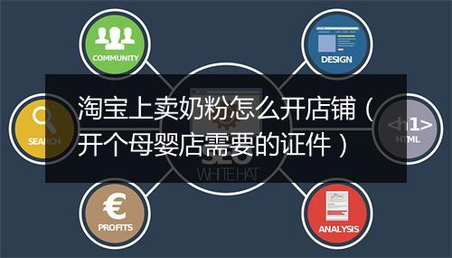淘宝上卖奶粉怎么开店铺（开个母婴店需要的证件）