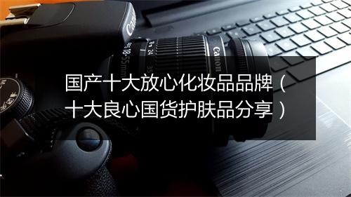国产十大放心化妆品品牌（十大良心国货护肤品分享）