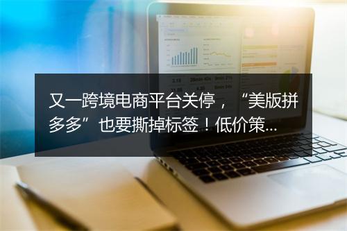 又一跨境电商平台关停，“美版拼多多”也要撕掉标签！低价策略走不通了！