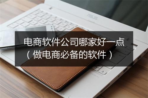 电商软件公司哪家好一点（做电商必备的软件）