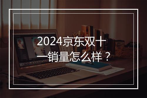 2024京东双十一销量怎么样？