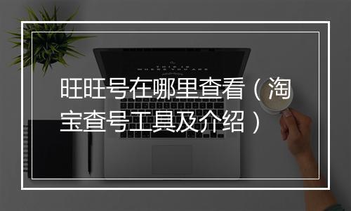 旺旺号在哪里查看（淘宝查号工具及介绍）