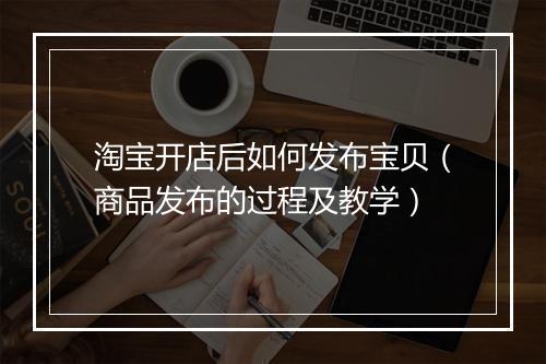 淘宝开店后如何发布宝贝（商品发布的过程及教学）