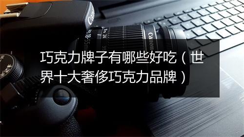 巧克力牌子有哪些好吃（世界十大奢侈巧克力品牌）
