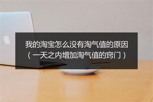 我的淘宝怎么没有淘气值的原因（一天之内增加淘气值的窍门）