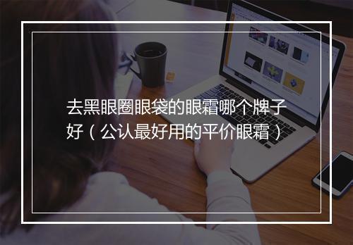 去黑眼圈眼袋的眼霜哪个牌子好（公认最好用的平价眼霜）