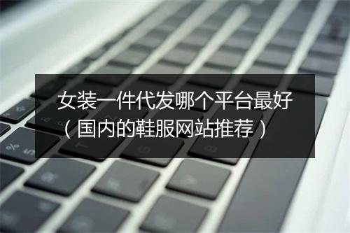 女装一件代发哪个平台最好（国内的鞋服网站推荐）