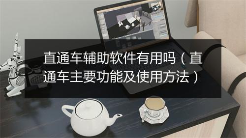 直通车辅助软件有用吗（直通车主要功能及使用方法）