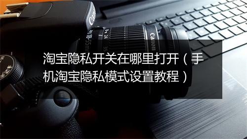 淘宝隐私开关在哪里打开（手机淘宝隐私模式设置教程）