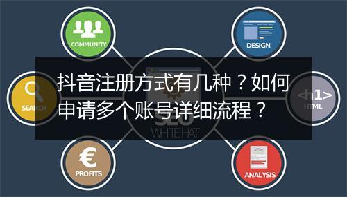 抖音注册方式有几种？如何申请多个账号详细流程？