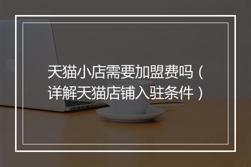 天猫小店需要加盟费吗（详解天猫店铺入驻条件）