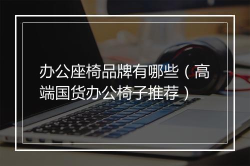 办公座椅品牌有哪些（高端国货办公椅子推荐）