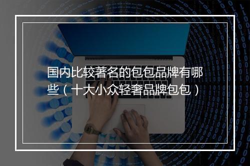 国内比较著名的包包品牌有哪些（十大小众轻奢品牌包包）