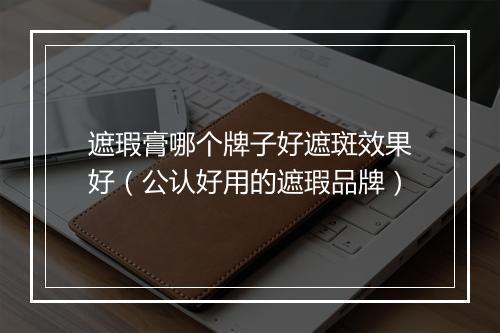 遮瑕膏哪个牌子好遮斑效果好（公认好用的遮瑕品牌）