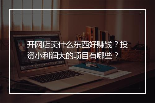 开网店卖什么东西好赚钱？投资小利润大的项目有哪些？