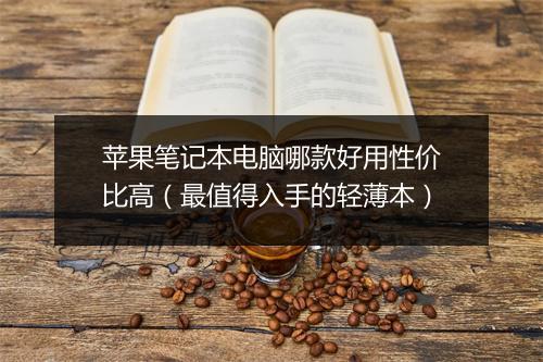 苹果笔记本电脑哪款好用性价比高（最值得入手的轻薄本）