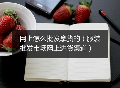 网上怎么批发拿货的（服装批发市场网上进货渠道）