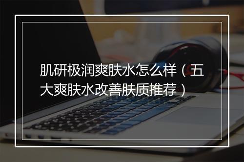 肌研极润爽肤水怎么样（五大爽肤水改善肤质推荐）