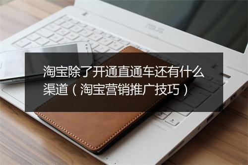 淘宝除了开通直通车还有什么渠道（淘宝营销推广技巧）
