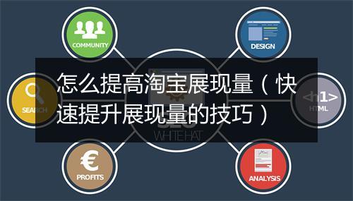怎么提高淘宝展现量（快速提升展现量的技巧）