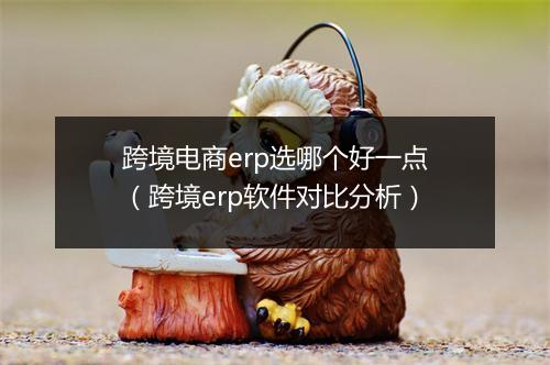 跨境电商erp选哪个好一点（跨境erp软件对比分析）