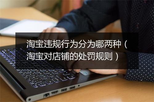 淘宝违规行为分为哪两种（淘宝对店铺的处罚规则）