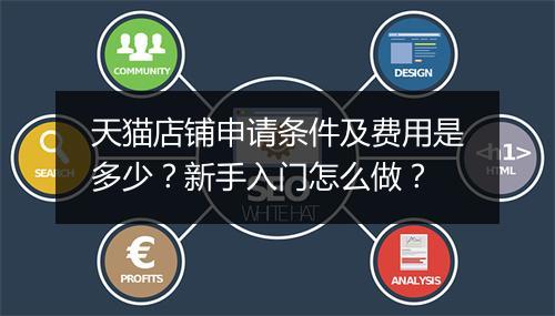 天猫店铺申请条件及费用是多少？新手入门怎么做？
