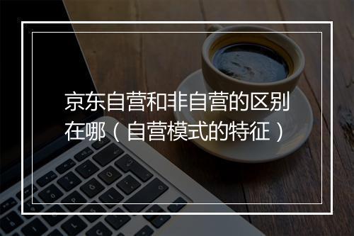 京东自营和非自营的区别在哪（自营模式的特征）