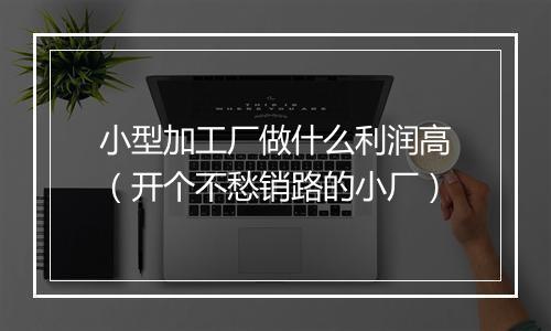 小型加工厂做什么利润高（开个不愁销路的小厂）