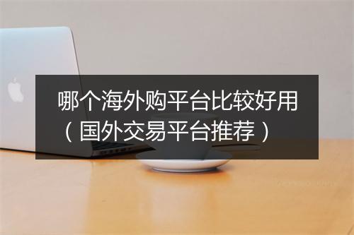 哪个海外购平台比较好用（国外交易平台推荐）