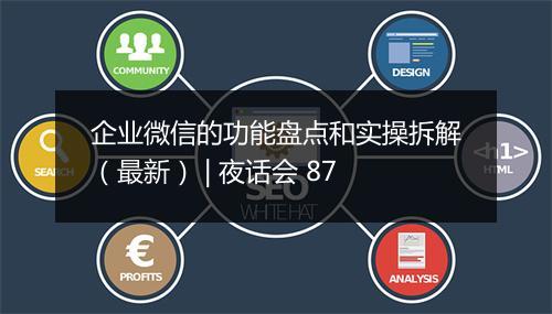 企业微信的功能盘点和实操拆解（最新） | 夜话会 87