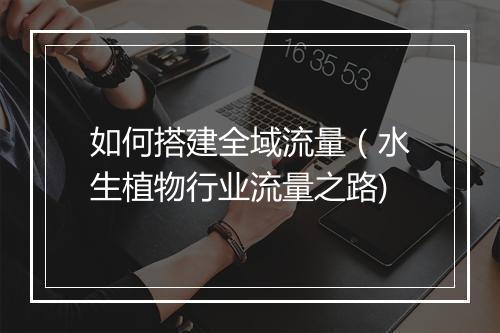 如何搭建全域流量（水生植物行业流量之路)