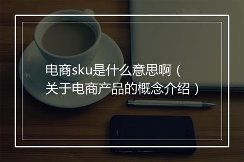 电商sku是什么意思啊（关于电商产品的概念介绍）