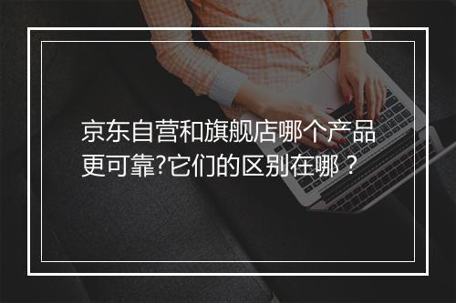 京东自营和旗舰店哪个产品更可靠?它们的区别在哪？