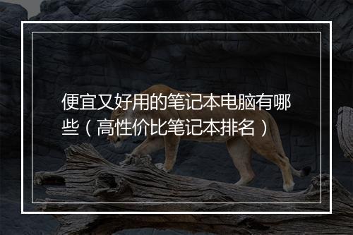 便宜又好用的笔记本电脑有哪些（高性价比笔记本排名）