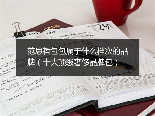 范思哲包包属于什么档次的品牌（十大顶级奢侈品牌包）
