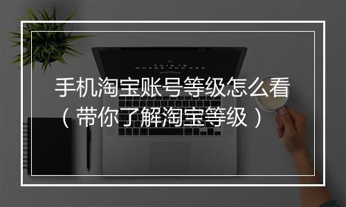 手机淘宝账号等级怎么看（带你了解淘宝等级）