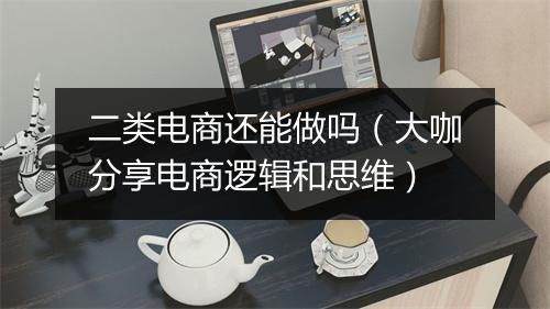 二类电商还能做吗（大咖分享电商逻辑和思维）